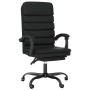 Silla de oficina reclinable masaje cuero sintético negro de vidaXL, Sillas de oficina - Ref: Foro24-349727, Precio: 117,81 €,...