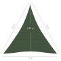 Toldo de vela HDPE verde oscuro 160 g/m² 4x5x5 m de vidaXL, Sombrillas - Ref: Foro24-311481, Precio: 39,58 €, Descuento: %