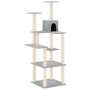 Rascador para gatos con postes de sisal gris claro 153 cm de vidaXL, Mobiliario para gatos - Ref: Foro24-171637, Precio: 53,1...