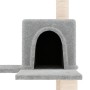 Rascador para gatos con postes de sisal gris claro 153 cm de vidaXL, Mobiliario para gatos - Ref: Foro24-171637, Precio: 53,1...
