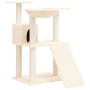 Rascador para gatos con postes de sisal color crema 83 cm de vidaXL, Mobiliario para gatos - Ref: Foro24-171651, Precio: 46,8...
