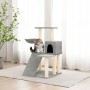 Rascador para gatos con postes de sisal gris claro 82 cm de vidaXL, Mobiliario para gatos - Ref: Foro24-171661, Precio: 50,26...