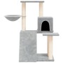 Rascador para gatos con postes de sisal gris claro 82 cm de vidaXL, Mobiliario para gatos - Ref: Foro24-171661, Precio: 50,26...