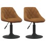 Sillas de Comedor Giratorias 2 pcs Marrón 46 x 44 x 77.5 cm en Sillas de comedor | Comprar online en Foru.es