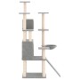 Rascador para gatos con postes de sisal gris claro 154 cm de vidaXL, Mobiliario para gatos - Ref: Foro24-171691, Precio: 73,6...