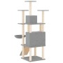 Rascador para gatos con postes de sisal gris claro 154 cm de vidaXL, Mobiliario para gatos - Ref: Foro24-171691, Precio: 73,6...