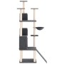 Rascador para gatos con postes de sisal gris oscuro 175 cm de vidaXL, Mobiliario para gatos - Ref: Foro24-171686, Precio: 91,...