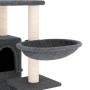 Rascador para gatos con postes de sisal gris oscuro 175 cm de vidaXL, Mobiliario para gatos - Ref: Foro24-171686, Precio: 91,...