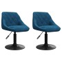 Sillas de comedor giratorias 2 uds terciopelo azul en Sillas de comedor | Comprar online en Foru.es