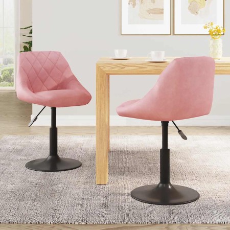 Sillas de comedor giratorias 2 unidades terciopelo rosa en Sillas de comedor | Comprar online en Foru.es