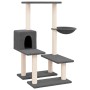 Rascador para gatos con postes de sisal gris oscuro 94,5 cm de vidaXL, Mobiliario para gatos - Ref: Foro24-171641, Precio: 37...