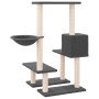 Rascador para gatos con postes de sisal gris oscuro 94,5 cm de vidaXL, Mobiliario para gatos - Ref: Foro24-171641, Precio: 37...