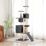 Rascador para gatos con postes de sisal gris oscuro 168 cm de vidaXL, Mobiliario para gatos - Ref: Foro24-171701, Precio: 69,...