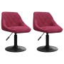 Sillas de comedor giratorias 2 unidades terciopelo rojo tinto en Sillas de comedor | Comprar online en Foru.es