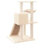 Rascador para gatos con postes de sisal color crema 82 cm de vidaXL, Mobiliario para gatos - Ref: Foro24-171666, Precio: 53,8...