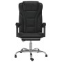 Silla de oficina reclinable cuero sintético negro de vidaXL, Sillas de oficina - Ref: Foro24-349697, Precio: 116,87 €, Descue...