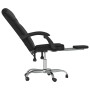 Silla de oficina reclinable cuero sintético negro de vidaXL, Sillas de oficina - Ref: Foro24-349697, Precio: 116,87 €, Descue...