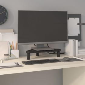 Soporte de esquina para monitor negro 49x28x10,5 cm de vidaXL, Muebles TV - Ref: Foro24-51723, Precio: 14,37 €, Descuento: %