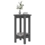 Mesa de centro de madera maciza de pino gris Ø40x60 cm de vidaXL, Mesas de centro - Ref: Foro24-822359, Precio: 45,56 €, Desc...
