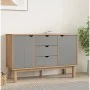 Aparador OTTA madera maciza pino marrón y gris 113,5x43x73 cm de vidaXL, Aparadores - Ref: Foro24-348592, Precio: 165,47 €, D...