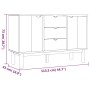 Aparador OTTA madera maciza pino marrón y gris 113,5x43x73 cm de vidaXL, Aparadores - Ref: Foro24-348592, Precio: 167,65 €, D...