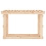 Leñero de madera maciza de pino 108x64,5x77 cm de vidaXL, Accesorios para bolsas y soportes de leña - Ref: Foro24-822432, Pre...
