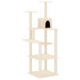 Rascador para gatos con postes de sisal crema 153 cm de vidaXL, Mobiliario para gatos - Ref: Foro24-171636, Precio: 56,04 €, ...