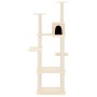 Rascador para gatos con postes de sisal crema 153 cm de vidaXL, Mobiliario para gatos - Ref: Foro24-171636, Precio: 56,04 €, ...
