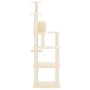 Rascador para gatos con postes de sisal crema 153 cm de vidaXL, Mobiliario para gatos - Ref: Foro24-171636, Precio: 56,04 €, ...