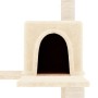 Rascador para gatos con postes de sisal crema 153 cm de vidaXL, Mobiliario para gatos - Ref: Foro24-171636, Precio: 56,04 €, ...