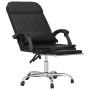 Silla de oficina reclinable masaje cuero sintético negro de vidaXL, Sillas de oficina - Ref: Foro24-349707, Precio: 114,28 €,...