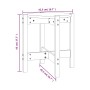 Mesa de centro de madera maciza de pino marrón miel Ø42,5x45 cm de vidaXL, Mesas de centro - Ref: Foro24-822315, Precio: 24,6...
