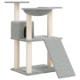 Rascador para gatos con postes de sisal gris claro 83 cm de vidaXL, Mobiliario para gatos - Ref: Foro24-171652, Precio: 44,81...