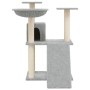 Rascador para gatos con postes de sisal gris claro 83 cm de vidaXL, Mobiliario para gatos - Ref: Foro24-171652, Precio: 44,81...