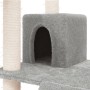 Rascador para gatos con postes de sisal gris claro 83 cm de vidaXL, Mobiliario para gatos - Ref: Foro24-171652, Precio: 44,81...