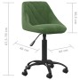 Silla de comedor de terciopelo verde oscuro en Sillas de comedor | Comprar online en Foru.es