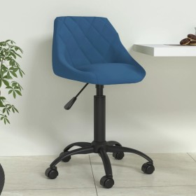 Silla de comedor de terciopelo azul en Sillas de comedor | Comprar online en Foru.es