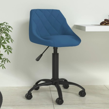 Silla de comedor de terciopelo azul en Sillas de comedor | Comprar online en Foru.es