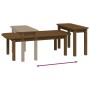 Juego de mesas de centro 2 pzas madera maciza pino marrón miel de vidaXL, Mesas de centro - Ref: Foro24-822365, Precio: 69,74...