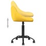 Silla de comedor de terciopelo amarillo mostaza en Sillas de comedor | Comprar online en Foru.es