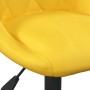 Silla de comedor de terciopelo amarillo mostaza en Sillas de comedor | Comprar online en Foru.es