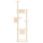 Rascador para gatos con postes de sisal crema 169 cm de vidaXL, Mobiliario para gatos - Ref: Foro24-171672, Precio: 97,22 €, ...