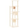 Rascador para gatos con postes de sisal crema 169 cm de vidaXL, Mobiliario para gatos - Ref: Foro24-171672, Precio: 97,22 €, ...