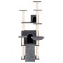 Rascador para gatos con postes de sisal gris oscuro 154 cm de vidaXL, Mobiliario para gatos - Ref: Foro24-171692, Precio: 85,...