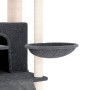 Rascador para gatos con postes de sisal gris oscuro 154 cm de vidaXL, Mobiliario para gatos - Ref: Foro24-171692, Precio: 85,...
