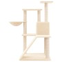 Rascador para gatos con postes de sisal crema 94 cm de vidaXL, Mobiliario para gatos - Ref: Foro24-171702, Precio: 49,84 €, D...