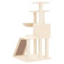 Rascador para gatos con postes de sisal crema 94 cm de vidaXL, Mobiliario para gatos - Ref: Foro24-171702, Precio: 49,84 €, D...