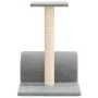 Poste rascador para gatos con túnel gris claro 60x34,5x50 cm de vidaXL, Mobiliario para gatos - Ref: Foro24-171697, Precio: 2...