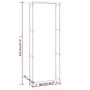 Leñero de acero negro mate 80x28x222 cm de vidaXL, Bolsas y soportes de leña - Ref: Foro24-350309, Precio: 54,66 €, Descuento: %