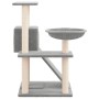 Rascador para gatos con postes de sisal gris claro 82 cm de vidaXL, Mobiliario para gatos - Ref: Foro24-171667, Precio: 53,71...